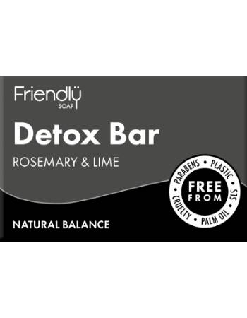 FRIENDLY SOAP DETOX BAR ROSEMARY & LIME 95G