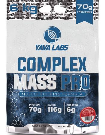 YAVA LABS COMPLEX MASS PRO STRAWBERRY 6KG