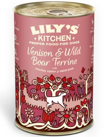 LILY'S KITCHEN VENISON & WILD BOAR TERRINE 400G