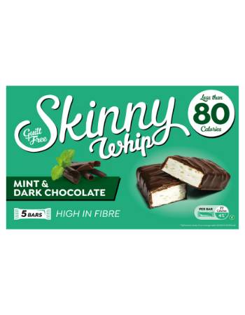 SKINNY WHIP MINT AND DARK CHOCOLATE BARS 5 X 20G