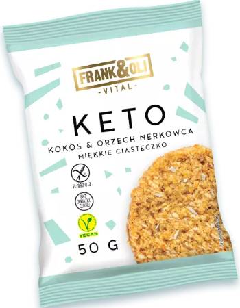 FRANK & OLI KETO COCONUT & CASHEW SOFT COOKIE 50G