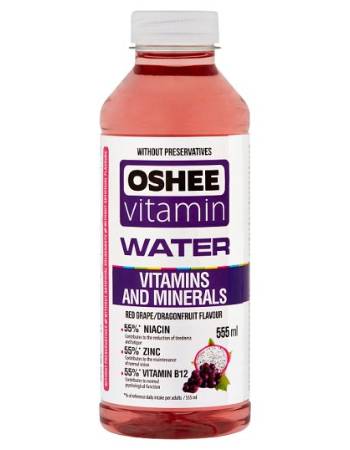 OSHEE VITAMIN WATER RED GRAPE FLAVOUR 555ML