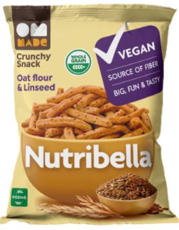 NUTRIBELLA SNACK WITH OAT FLOUR & LINSEED 70G
