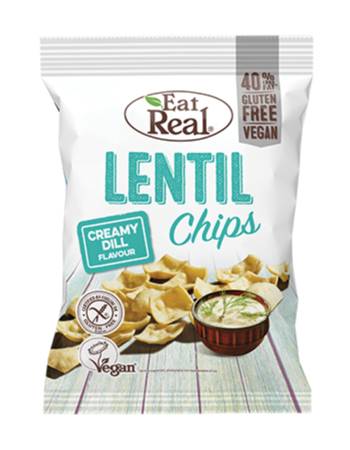 EAT FRESH LENTIL CHIPS CREAMY DILL 113G
