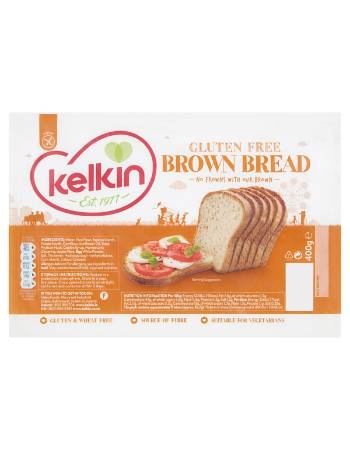 KELKIN GLUTEN FREE BROWN BREAD 400G