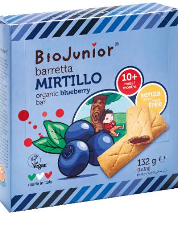 BIO JUNIOR ORGANIC BLUEBERRY BARS  (6 X 22G)