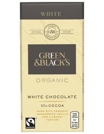 GREEN & BLACKS WHITE CHOCOLATE 30%