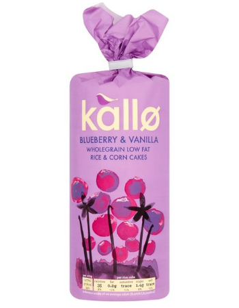 KALLO RICE & CORN BLUEBERRY & VANILLA 131G