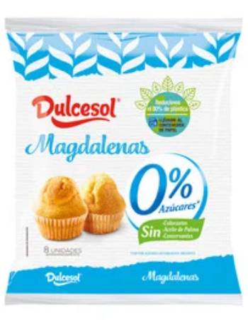 DULCESOL MAGDALENAS 0% SUGAR 240G