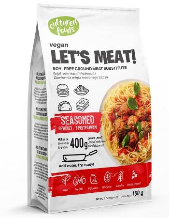 CULTURED FOOD VEGAN LET'S MEAT SEASONED 400G