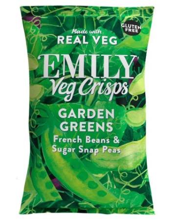 EMILY VEG CRISPS GARDEN GREENS  23G