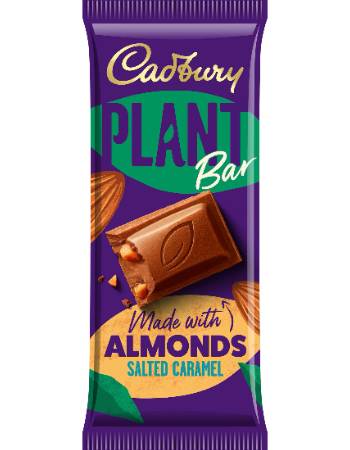 CADBURY PLANT BAR ALMOND SALTED CARAMEL 90G