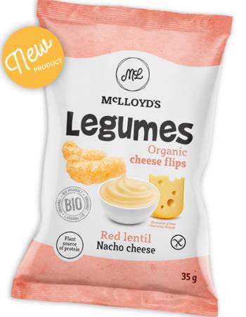 MCLLOYDS RED LENTIL CHEESE FLIPS 35G