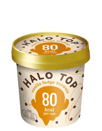 HALO TOP VANILLA FUDGE BROWNIE 60G (80 CALORIES)