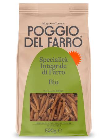 POGGIO DEL FARRO WHOLEMEAL SPELT PASTA CASARECCE 500G