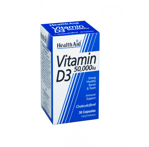 HEALTH AID VITAMIN D3 50,000IU