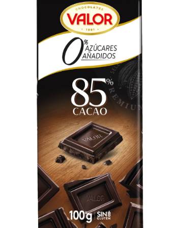 VALOR 85% DARK CHOCOLATE CACAO 100G