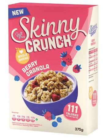 SKINNY CEREAL BERRY GRANOLA 375G