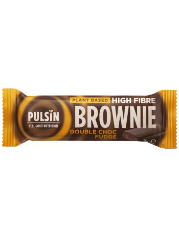 PULSIN BROWNIE DOUBLE CHOCOLATE FUDGE 35G