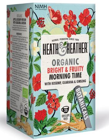 HEATH & HEATHER ORGANIC BRIGHTY & FRUITY MORNING TIME (20 TEABAGS)