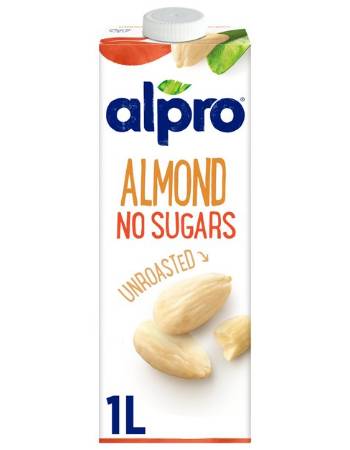ALPRO UNSWEETENED (UNROASTED) ALMOND DRINK 1L