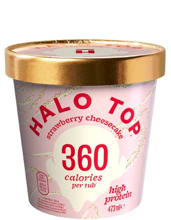 HALO TOP STRAWBERRY CHEESECAKE (360 CALORIES) 473ML