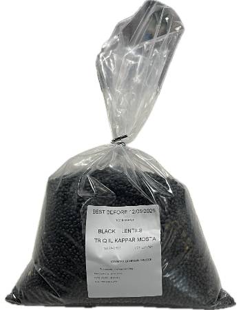 BUY IN BULK BLACK LENTILS 1KG