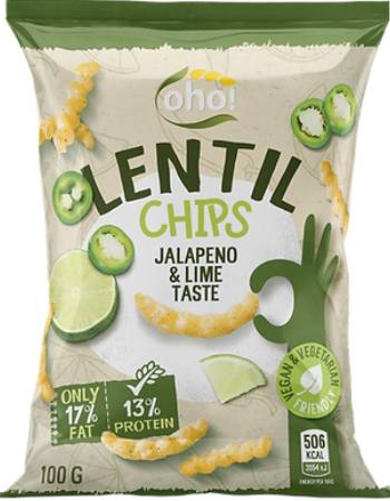 OHO RED LENTIL JELAPENO LIME 100G