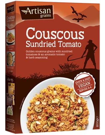 ARTISAN GRAINS COUSCOUS SUNDRIED TOMATO 200G