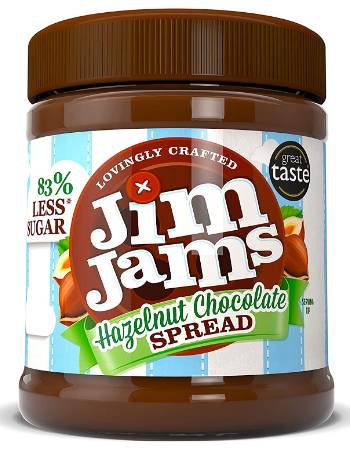 JIMJAMS LOW SUGAR HAZELNUT SPREAD 350G