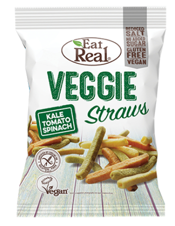 EAT REAL VEGGIE STRAWS 45G