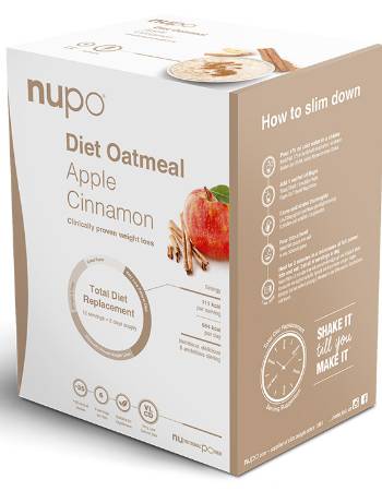 NUPO DIET OATMEAL APPLE AND CINNAMON 384G (12 SERVINGS)