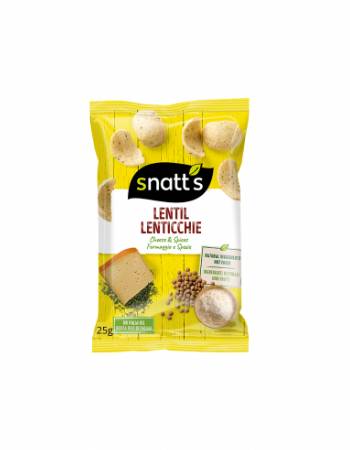 SNATT'S LENTIL CHIPS CHEESE & HERBS 28G