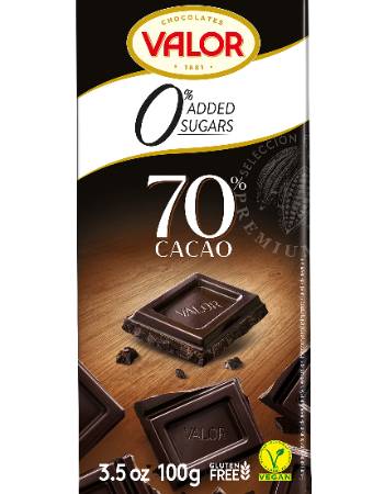 VALOR 70% DARK CHOCOLATE 100G  | 20% OFF