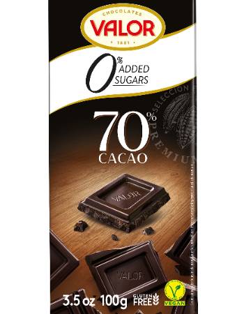 VALOR 70% DARK CHOCOLATE 100G