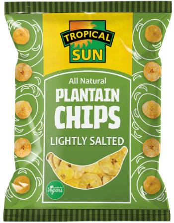 TROPICAL SUN PLANTAIN CHIPS 70G | LIGHTLY SALTED