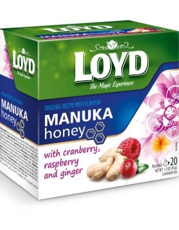 LOYD MANUKA CRANBERRY RASPBERRY & GINGER TEA (20 BAGS)