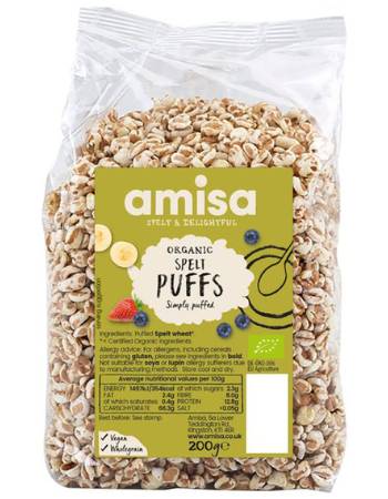 AMISA ORGANIC SPELT PUFFS 200G