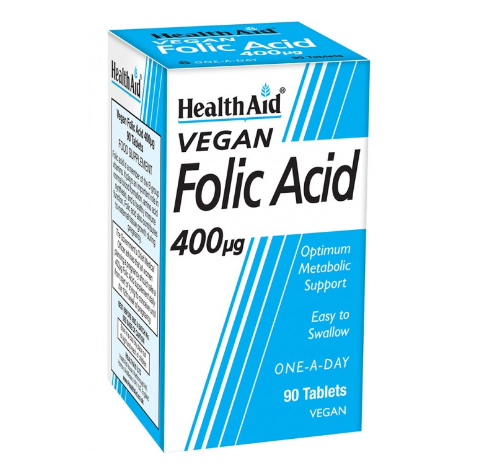 HEALTH AID FOLIC ACID 400MCG 90 TABLETS