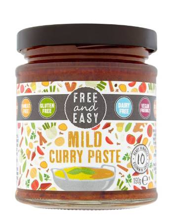 FREE & EASY MILD CURRY PASTE 190G