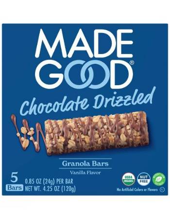 MADE GOOD CHOCOLATE DRIZZLE VANILLA GRANOLA BARS (5X24G)