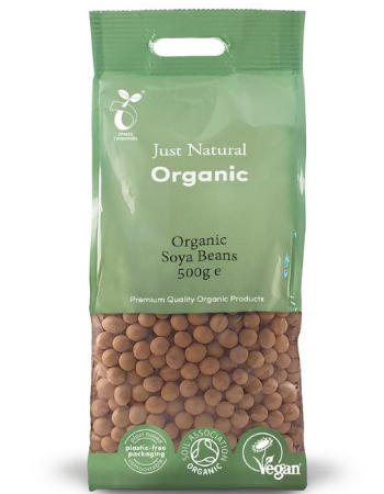 JUST NATURAL SOYA BEANS 500G