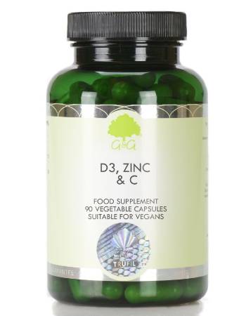 G&G D3, ZINC PLUS VITAMIN C 90 CAPSULES / 2 EURO OFF