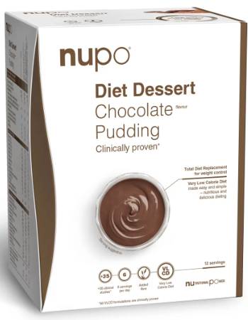 NUPO DIET DESSERT CHOCOLATE  PUDDING 12 SERVINGS