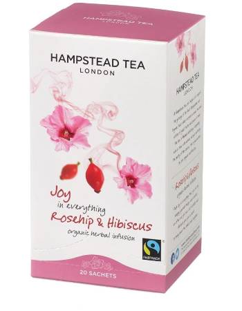 HAMPSTEAD TEA JOY ROSESHIP & HIBISCUS (20 BAGS)