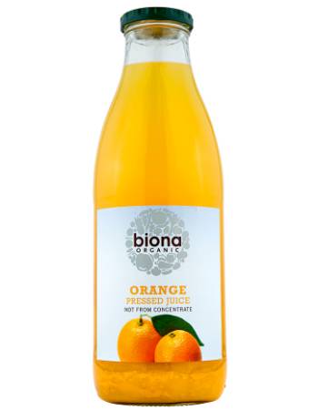 BIONA ORGANIC ORANGE PRESSED JUICE 1 LT