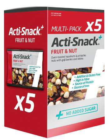 ACTI-SNACK FRUIT & NUT 5 X 35G