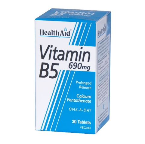 HEALTH AID VITAMIN B5 690MG 30 TABLETS