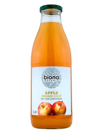 BIONA GLASS APPLE PRESSED JUICE 1L