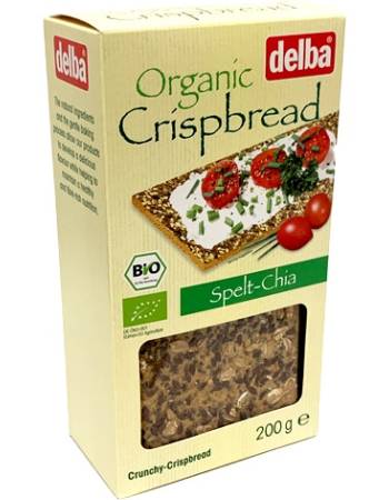 DELBA CRISPBREAD SPELT CHIA 200G